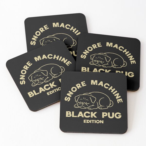 Item preview, Snore Machine Black Pug Edition designed and sold by Dago345.