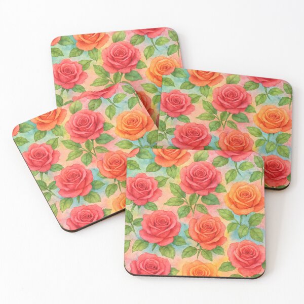 Item preview, Pattern of Water Coloured Roses designed and sold by IslaKarisArt.