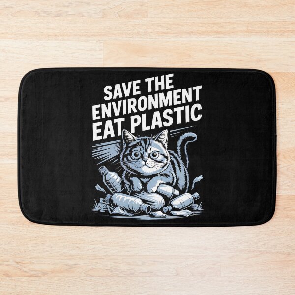 Item preview, Save The Environment Eat Plastic designed and sold by Redgiant87x.