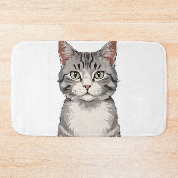 Item preview, Cute grey cat designed and sold by Sketchap.