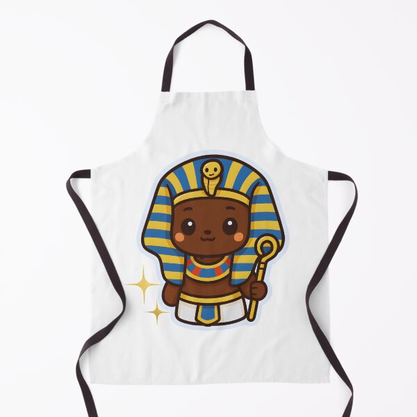 Item preview, Kawaii Black African Pharaoh Sticker – Cute Ancient Egyptian Royalty Art designed and sold by OsasChild.