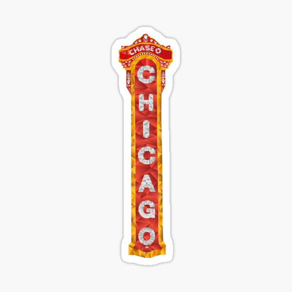 Chicago Theatre Sign  Sticker