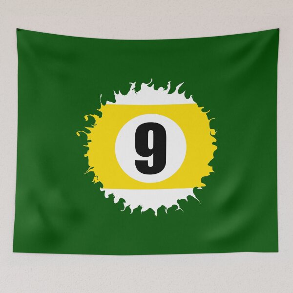 Item preview, Number Nine 9 Ball Abstract Design Logo Pool Billiards  designed and sold by Lartheviking.
