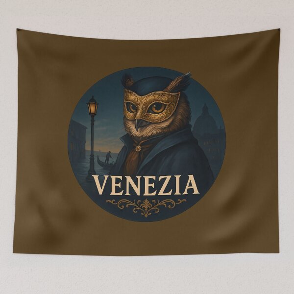 Item preview, Venetian owl in twilight designed and sold by VisionsOfCities.