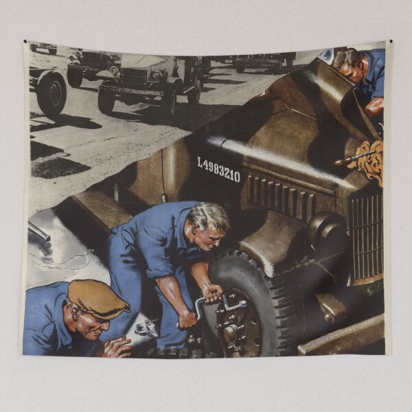 Item preview, Transport Feeds the Front Line Vintage WWII Mechanics Poster designed and sold by InnerCitadel.