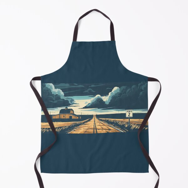 Item preview, Highway 2 Canada Prairie Road, HWY 2 Stormy Sky Art, Rural Farm Landscape designed and sold by meganohm.