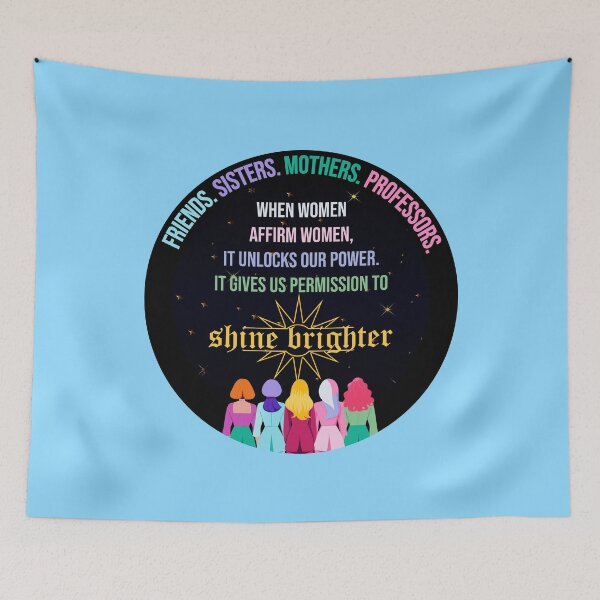 Item preview, Women Affirm Women Empowerment Quote Typography Art designed and sold by ArtsyExplorer.
