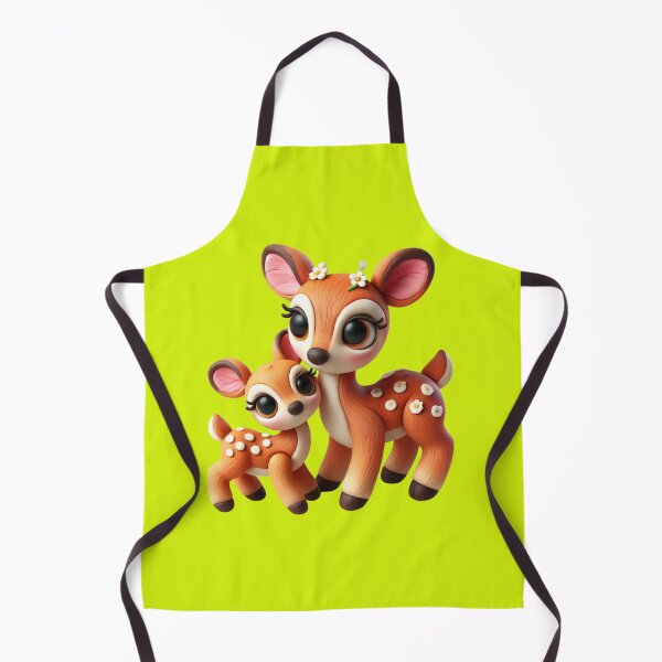 Item preview, “Clay Doe & Fawn – The Gentle Magic of the Forest” designed and sold by MK-WOOD.
