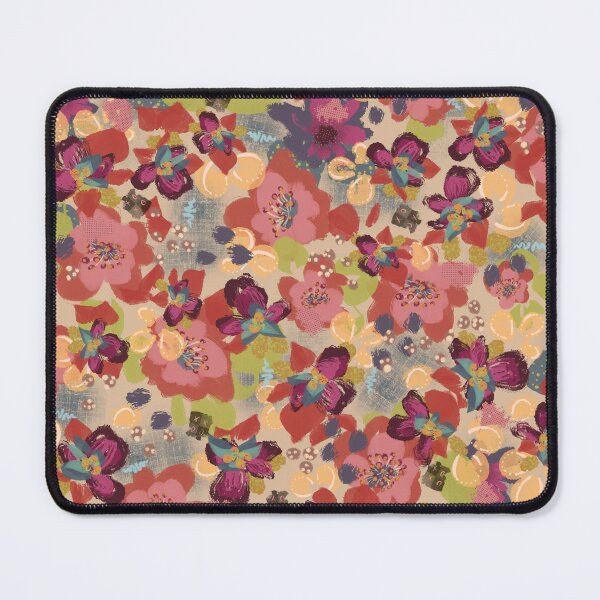 Item preview, Vibrant XOXO Floral on Cream- Hand Drawn Painterly Flowers and Doodles designed and sold by Kathryn-Designs.