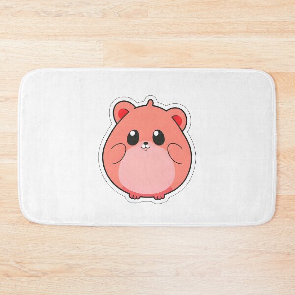 Item preview, Kawaii Pink Chubby Hamster – Cute Cartoon Animal designed and sold by OsasChild.