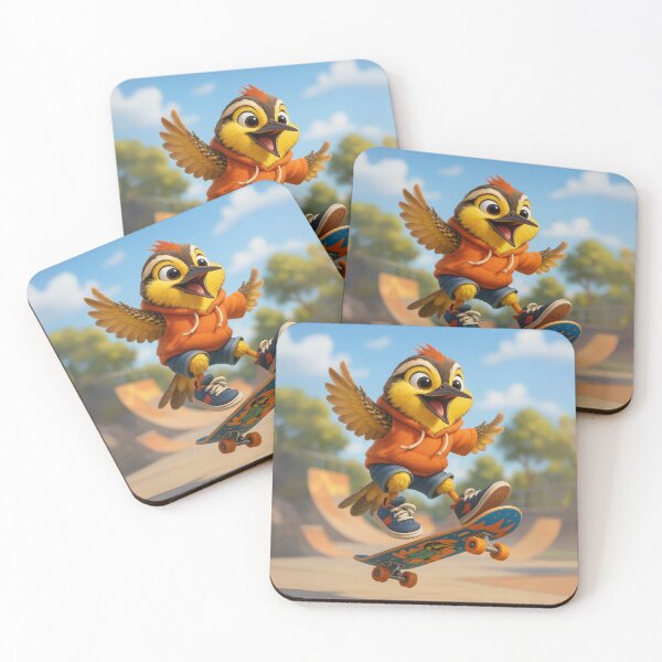 Item preview, Skater Eastern Meadowlark designed and sold by Sillytoe.