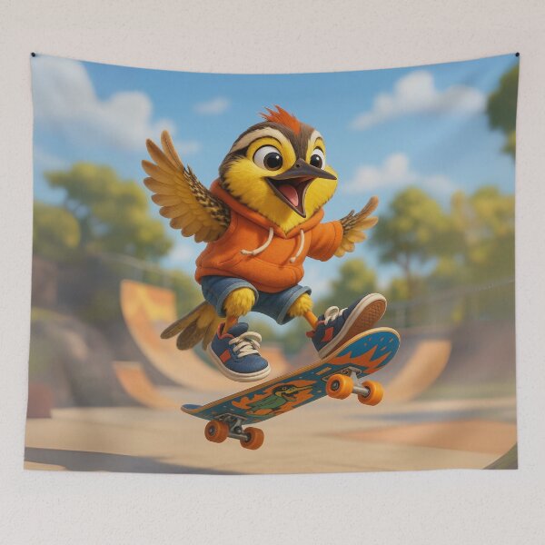 Item preview, Skater Eastern Meadowlark designed and sold by Sillytoe.