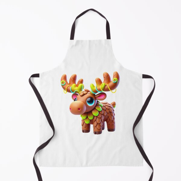 Item preview, “Neon Clay Moose – The Majestic Guardian of the Glowing Forest” designed and sold by MK-WOOD.