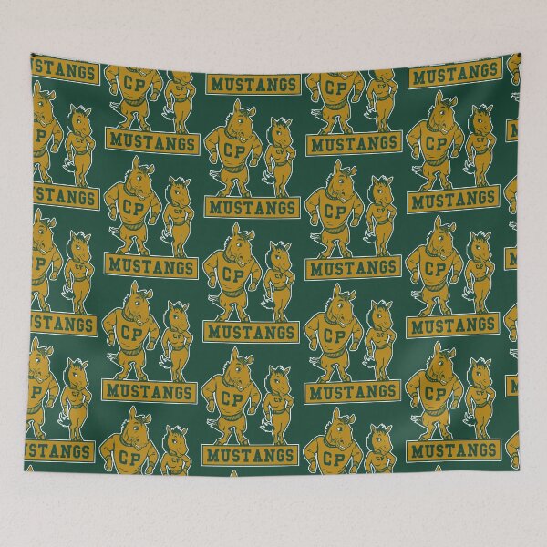 Item preview, Vintage Mustangs Mascot Couple designed and sold by VintageVarsity5.