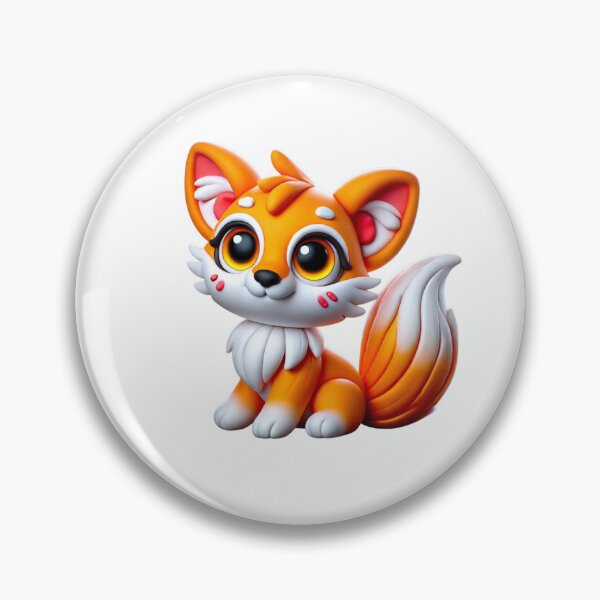 Item preview, “Neon Clay Fox – The Enchanted Flame of the Forest” designed and sold by MK-WOOD.