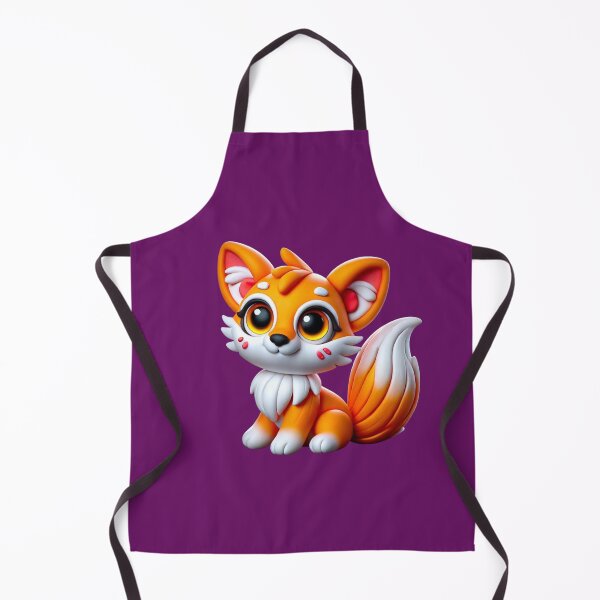 Item preview, “Neon Clay Fox – The Enchanted Flame of the Forest” designed and sold by MK-WOOD.