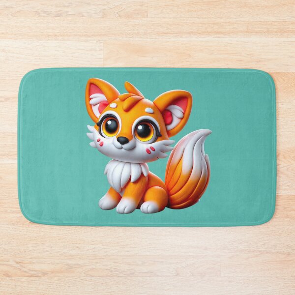 Item preview, “Neon Clay Fox – The Enchanted Flame of the Forest” designed and sold by MK-WOOD.