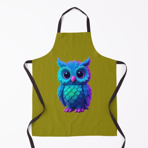 Item preview, “Neon Clay Owl – The Luminous Guardian of the Night” designed and sold by MK-WOOD.