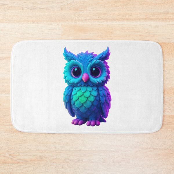 Item preview, “Neon Clay Owl – The Luminous Guardian of the Night” designed and sold by MK-WOOD.