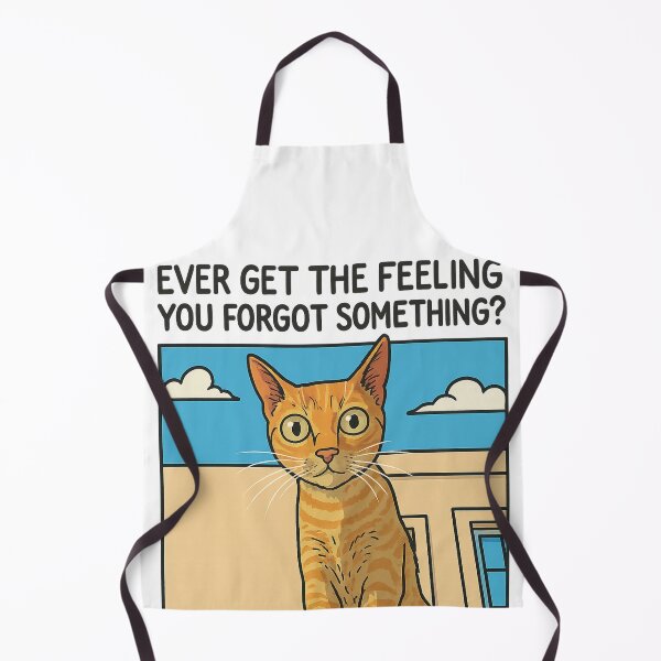Item preview, Ever get the feeling you forgot something? | Funny orange cat illustration  designed and sold by Oqueartecura.