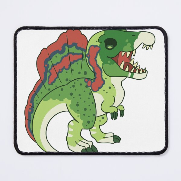 Item preview, RainbowTrout/Salmon Inspired Chibi Spinosaurus designed and sold by PrehistoricCrab.