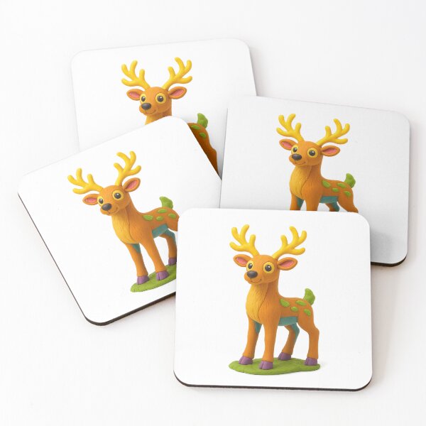 Item preview, "Majestic Clay Stag – The Handmade King of the Forest" designed and sold by MK-WOOD.