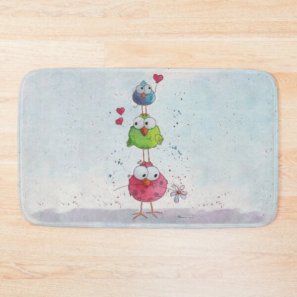 Item preview, Stacked Whimsy Birds designed and sold by LouiseRossArt.