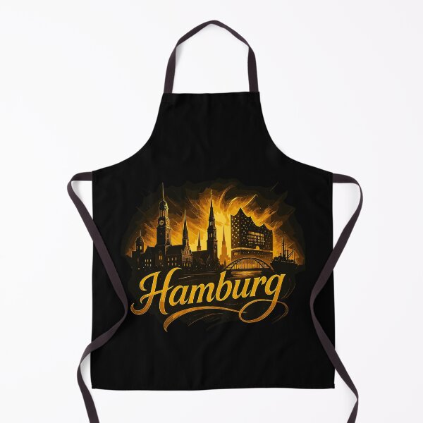 Item preview, Hamburg Gold City Silhouette Galactic Gift designed and sold by Pineapple-Tree.