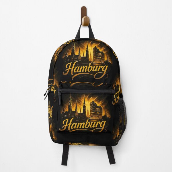 Item preview, Hamburg Gold City Silhouette Galactic Gift designed and sold by Pineapple-Tree.