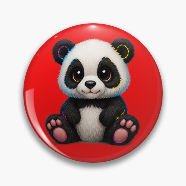 Item preview, "Electric Neon Panda – Rainbow Glow Plush Toy" designed and sold by MK-WOOD.