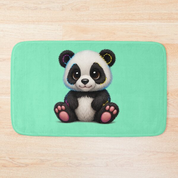 Item preview, "Electric Neon Panda – Rainbow Glow Plush Toy" designed and sold by MK-WOOD.