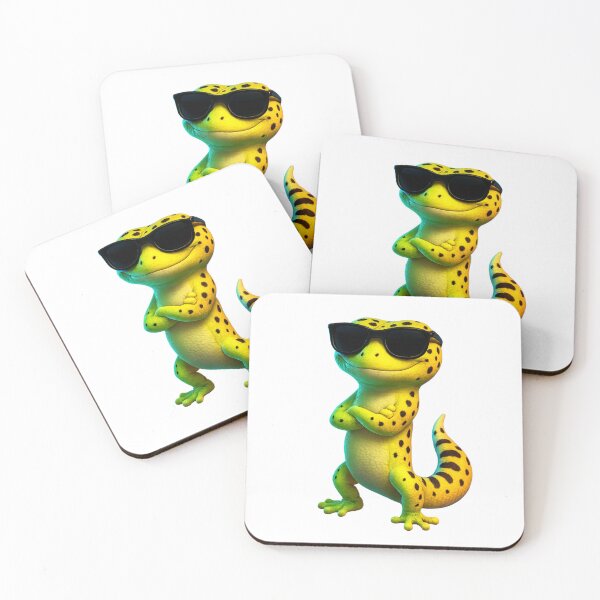 Item preview, "Neon Gecko Boss – The Coolest Lizard in Shades" designed and sold by MK-WOOD.