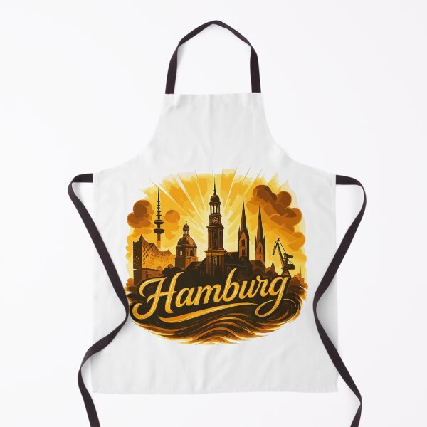 Item preview, Hamburg Gold City Silhouette Golden Gift designed and sold by Pineapple-Tree.