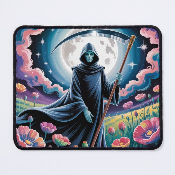Item preview, A surreal sticker illustration depicting Death as a regal. designed and sold by Lilashakti ⭐️ ⭐️ ⭐️ ⭐️ ⭐️.