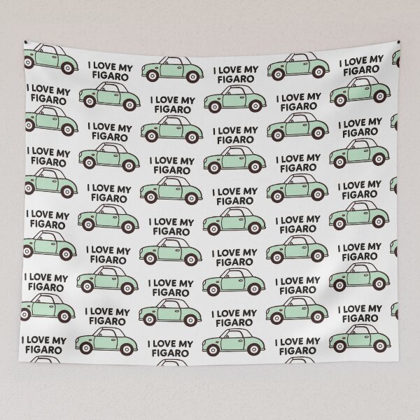 Item preview, Copy of I Love My Figaro – Green Retro Nissan Figaro Car designed and sold by Woop Woop .