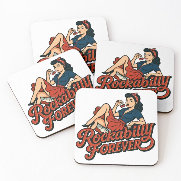 Item preview, Rockabilly forever cherries woman 50s gift designed and sold by Pineapple-Tree.