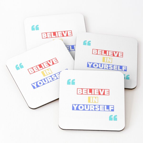 Item preview, Motivational Quote Believe in Yourself designed and sold by ArtsyElegance4U ⭐⭐⭐⭐⭐.