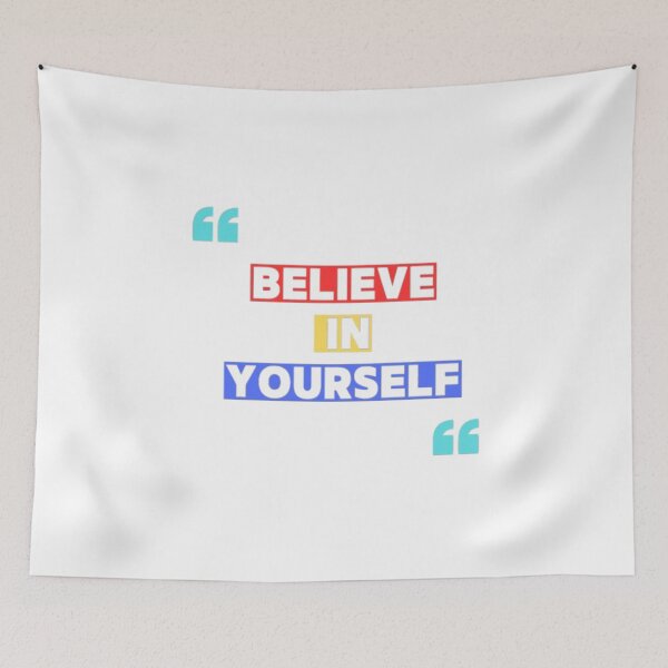 Item preview, Motivational Quote Believe in Yourself designed and sold by ArtsyElegance4U ⭐⭐⭐⭐⭐.