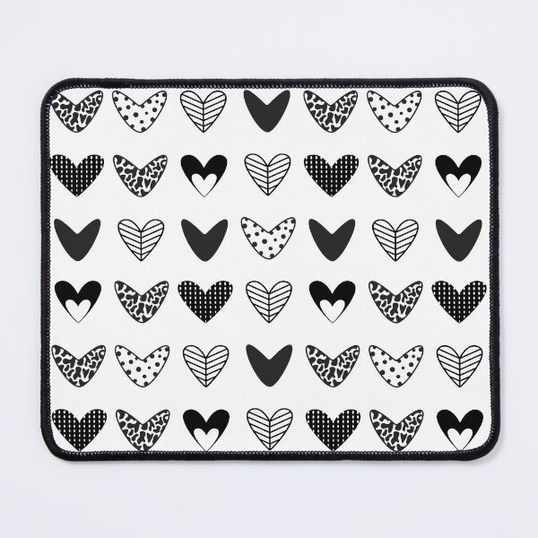 Item preview, Black heart seamless pattern designed and sold by OM-lova.