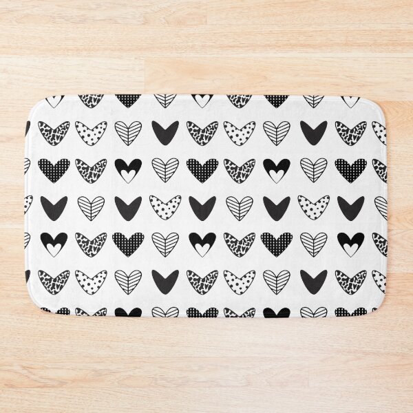 Item preview, Black heart seamless pattern designed and sold by OM-lova.