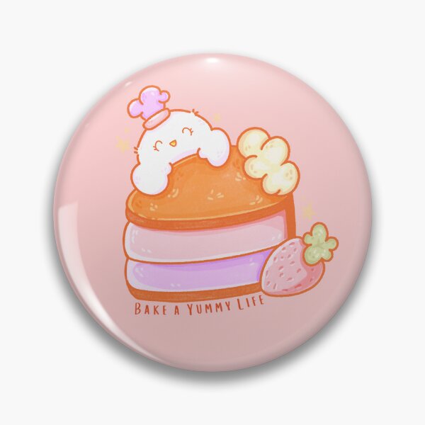 Item preview, Kawaii Cake and chicken baker food sticker  designed and sold by paperfullyyours.