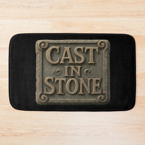 Item preview, Carved in stone – clear. Solid. Unchangeable. designed and sold by Girih.