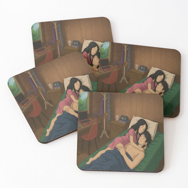 Item preview, casal aconchegante no meio rustico - cozy couple in a rustic setting designed and sold by Doce Caos Criativo.