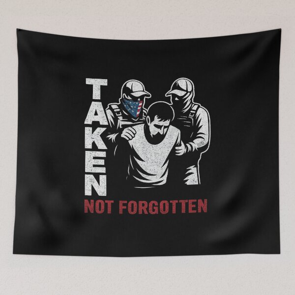 Item preview, TAKEN not forgotten – Stencil Graphic designed and sold by Occupy Threads.