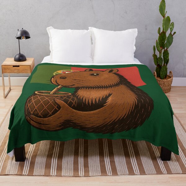 Item preview, Cute Capybara Drinking Yerba Mate – Portugal Flag Edition designed and sold by flamini.
