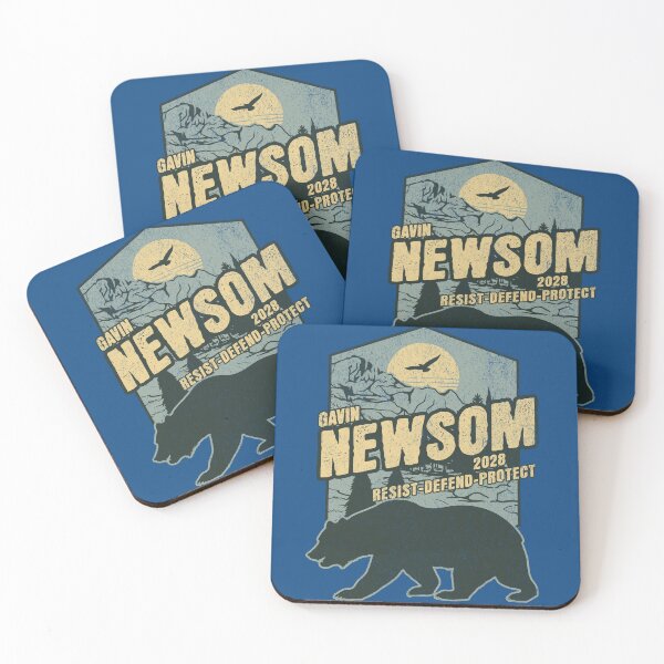 Item preview, Gavin Newsom for President 2028 Resist Bear designed and sold by kiwi91.