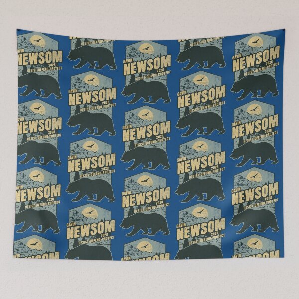 Item preview, Gavin Newsom for President 2028 Resist Bear designed and sold by kiwi91.