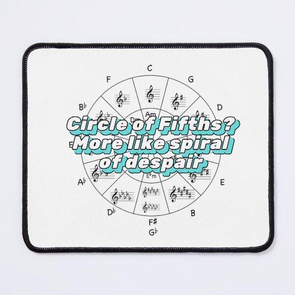 Item preview, Circle of Fifths? More like Spiral of Despair designed and sold by StageScribbles.