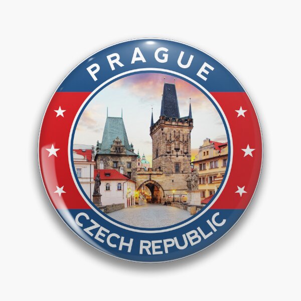 Artikelvorschau, Abzeichen von Prag, Tschechische Republik, Praha entworfen und verkauft von almadigitalarts.