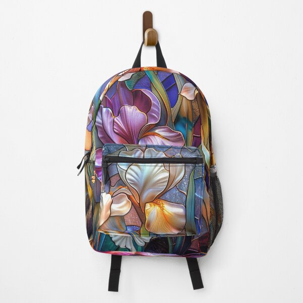 Item preview, Iris Stained Glass Floral Design designed and sold by MargaretWiktor.